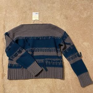 Margaret O’Leary distressed boatneck sweater